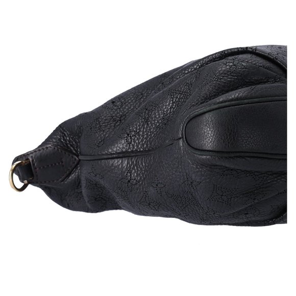 Louis Vuitton Selene MM Medium Hobo Tote Crossbody Mahina Leather Black - Picture 11 of 16